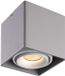 HOFTRONIC Dimbare LED Opbouwspot plafond Esto - Grijs met witte afdekring - IP20 - kantelbaar - excl. GU10 lichtbron