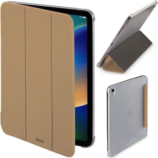 Hama Smart Case Hoes Beschermhoes voor Apple iPad A16 11" (11e gen. 2025) en iPad 10.9" (10e gen. 2022) Velvet Stijl Zand