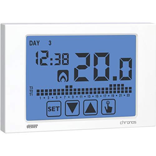 VEMER VE451100 Chronothermostaat Chronos Touchscreen, wit