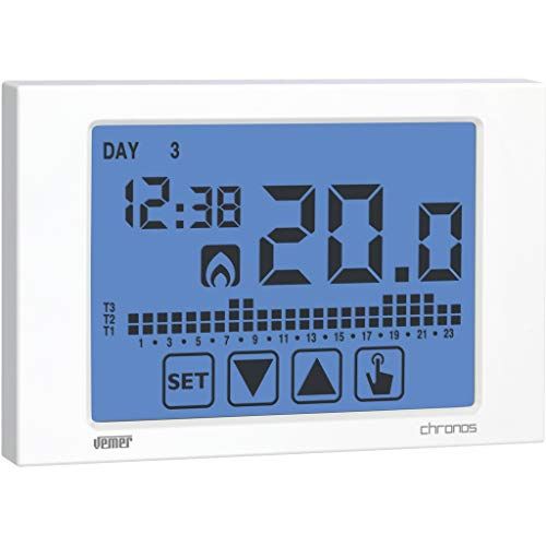 VEMER VE451100 Chronothermostaat Chronos Touchscreen - Wit