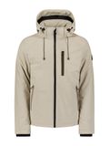No Excess Softshell jacket met afritsbare capuchon
