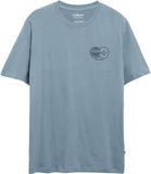 s.Oliver T-shirt imprimé sur le devant, 100% Coton, bleu ciel, manche courte, col rond, L