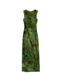 Desigual Jurk donkerbruin / geel / groen / donkergroen
