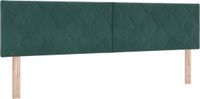 vidaXL Hoofdbord Donkergroen Fluweel 180 cm