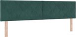 vidaXL Hoofdbord Donkergroen Fluweel 180 cm