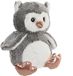 ITEM international Items speelgoed Uil vogel knuffeldier van zachte pluche - grijs - 23 cm