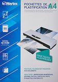 WAYTEX 50 vellen lamineerfolie, A4, 75 micron, glanzend, transparant