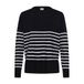 Kaffe Icecat Kaffe gestreepte pullover - zwart