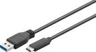Microconnect USB-C to USB3.0 A Cable, 3m, Black