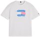 Tommy Hilfiger Kids T-shirt Blauw/Oranje/Wit Katoen Korte Mouw Unisex Maat 80