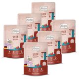 MjAMjAM - Premium natvoer voor katten - Quetschie - Senior - Heerlijk rundvlees, 6 verpakking (6x300g), graanvrij