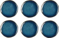 Medard de Noblat Vertigo Denim Dessertborden 21 cm 6-delig Stoneware Blauw/Bruin