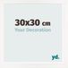 yd. Cadre photo 30x30 cm - Blanc brillant - MDF - Bologna