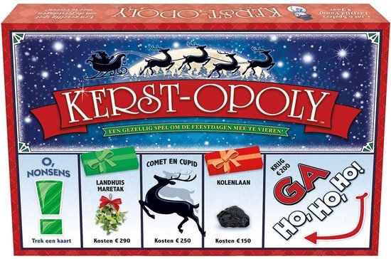 Late For The Sky Kerst Opoly - Bordspel - 2023 Editie