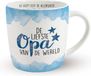 Miko Cadeau koffie/thee mok opa - wit/blauw - lieve opa - porselein