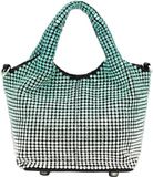 FELIPA Handtas olijf geruit polyester