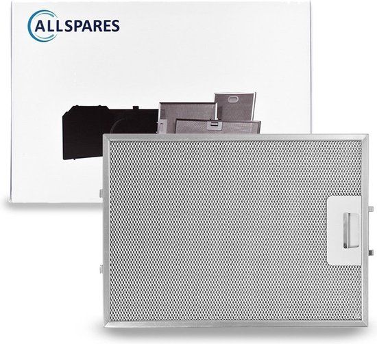 AllSpares Metaalfilter voor Novy 606-8030 (315x230mm) | Vetfilter