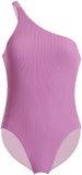Wolford Badpak One-shoulder Effen Mouwloos Polyamide/Elastaan XS Orchid