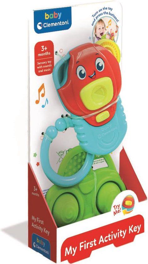 Clementoni Baby My First Activity Sleutel + Licht en Geluid - Blauw