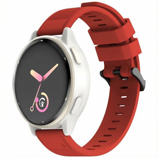 imoshion Siliconen bandje - Geschikt voor Garmin 22 mm aansluiting - Rood