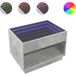 DESIGN IN Table Basse Table De Salon Table De Café Avec Led Infini Gris Béton 70x50x50 Cm