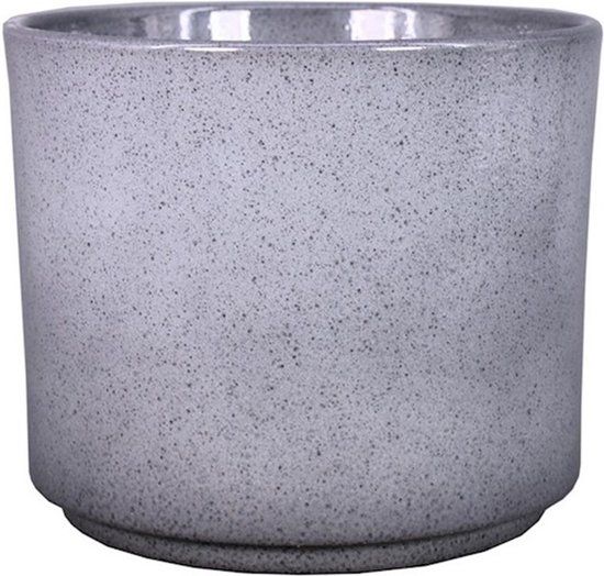 Floran Plantenpot Calla - groen - spikkels - keramiek - 10 x 8 cm - bloempot