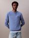 Calvin Klein Jeans Heren 400GSM TRRY BDG CRWN LV04RC273G sweatshirts, blauw (doffe Nijlblauw), XL