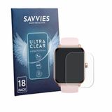 Savvies - Screenprotector voor Trunsif Smartwatch 1.85" - Folie Beschermfolie transparant 18 Stuks