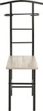 PRAKTIMEUBEL Dressboy - Kledinghouder - Eiken decor imitatie + Zwart metaal