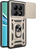 Techsuit Hoesje geschikt voor Xiaomi Redmi Note 15 4G/5G / Xiaomi Poco M8 - Camshield Back Cover - Goud