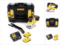 DeWalt DCS 334 D2 accu pendelzaag 18V borstelloos + 2x accu 2,0Ah + oplader + TSTAK