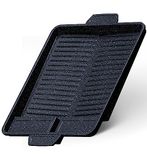 Grillplaat Verhoger Gasfornuis Non-stick Grill Pan Camping Fornuis Plancha voor BBQ Camping en Gasbarbecue Accessoires voor Camping Kooktoestel, Grillverhoging 37x26cm