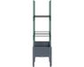 vidaXL Jardinière avec treillis 80x40x142,5 cm polypropylène bleu-gris