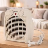 Mimotec Mimotec White Comfort Elektrische verwarming, 2000 W, draagbare vloerverwarming, dubbel vermogen 1000/2000 W, geluidsarm < 53 dB, IP20, voor ruimtes tot 20 m132