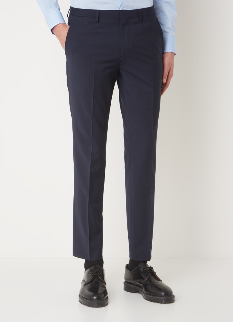 HUGO BOSS HUGO BOSS Arti/Hesten extra slim fit 2-delig pak in wolblend met klepzakken