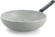 BK Universe Wokpan 28cm - 3.69L - Revêtement antiadhésif sans PFAS - Wok induction - Wok en céramique - Résistant au four jusqu'à 160°C - Poignée froide - Gris/Granit