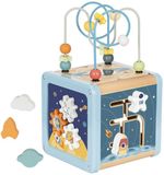 Tooky Toy Activiteitenkubus - Ruimte-Thema - FSC Hout - 6-Delig