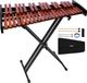 VEVOR Glockenspiel, 37-Tonig, Professionnel Xylophone à Percussion en Bois avec Support en Acier au Carbone Réglable en Hauteur, 4 Maillets, Housse de Transport, Set d'Instruments de Musique pour Débutants