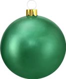 Christmas Decoration Mega Grote Kerstbal - 65 cm - Groen - Opblaasbaar