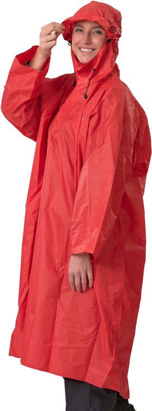 LOWLAND OUTDOOR Wandelponcho - Rood - Unisex - XL