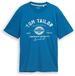Tom Tailor T-shirt met logoprint blue petrol Maat XL