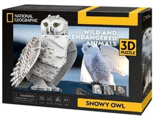 National Geographic 3D Puzzel NG Sneeuw Uil 1 stuk