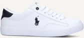 Polo Ralph Lauren Theron Iv Sneakers Jongens - Leren Sneaker - Wit - Maat 40