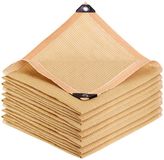 Merkloos Schaduwdoek Beige 2 x 3 m UV-bestendig met Oogjes - 90% Schaduw voor Balkon