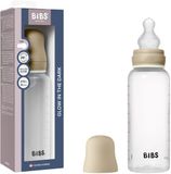 BIBS Biberon en plastique - 270 ml - 1-pack - Tétine en silicone - Vanilla Glow