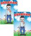 Bellatio Decorations 2x Mega Posters / Deurposter Abraham 50 Jaar - 59 x 84 cm - Verjaardag Versiering