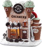 Lemax - 'Cookies 'N Cream Creamery' - Bâtiment éclairé - Adaptateur exclus (Fonctionne sur piles)