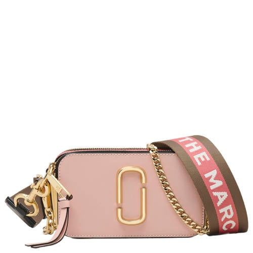 Marc Jacobs Leren Crossbody Tas The Snapshot Lichtroze