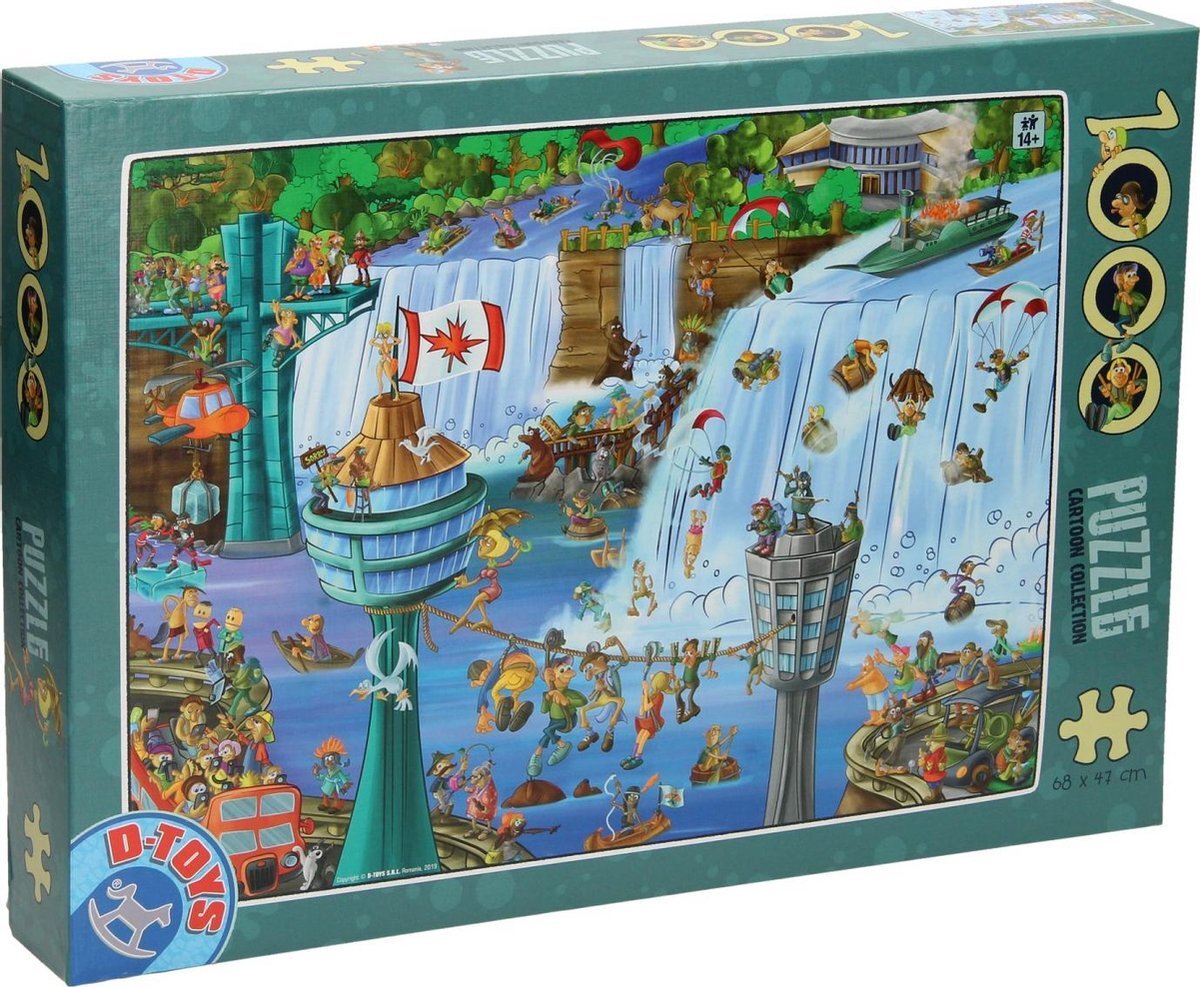 dtoys Cartoon Legpuzzel 1.000st - Niagara Watervallen