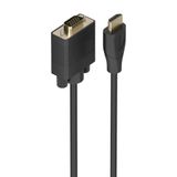 AISENS A122-1011 video kabel adapter 1,5 m HDMI Type A (Standaard) VGA (D-Sub) Zwart